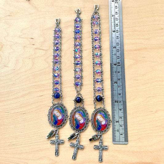 Purple Czech Prayer Bracelet