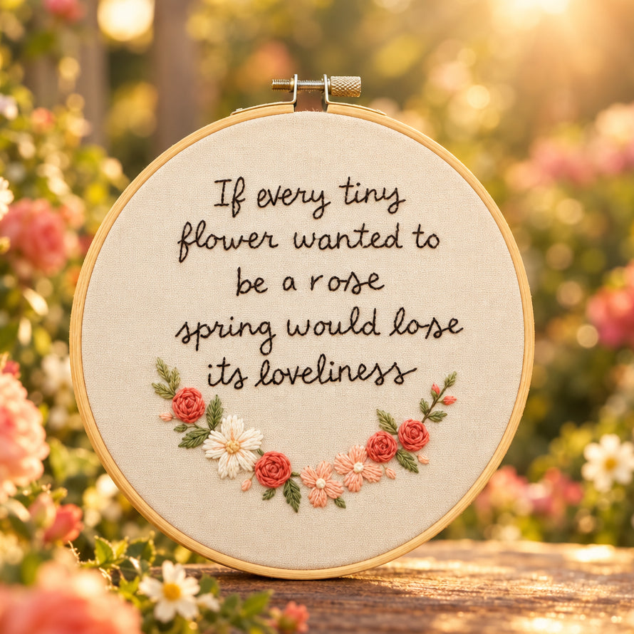 If Every tiny Flower Embroidery