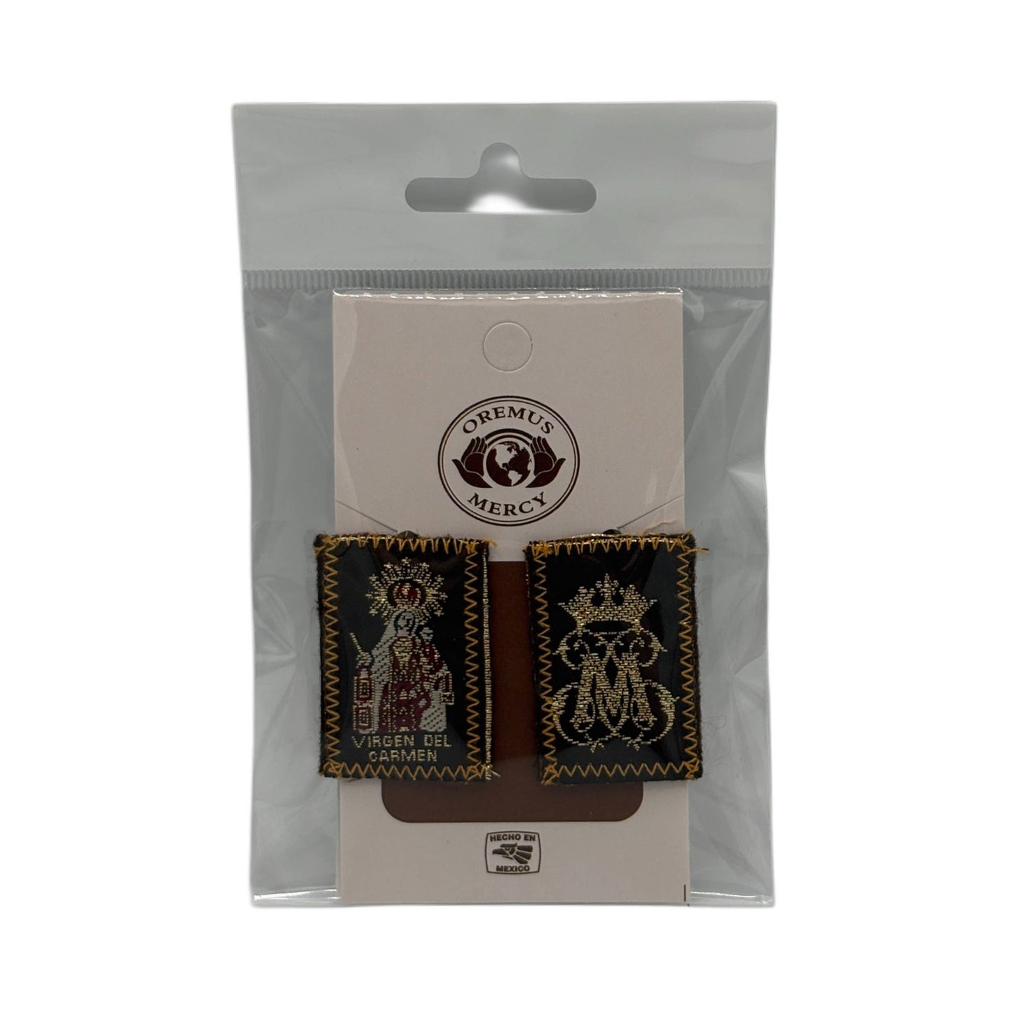 Scapular - Lady of Mt. Carmel BROWN 1.5"