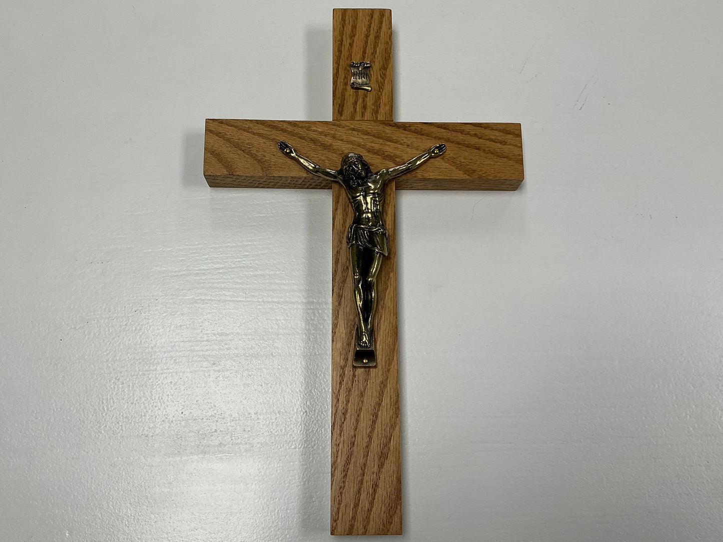 Handmade medium wood crucifix