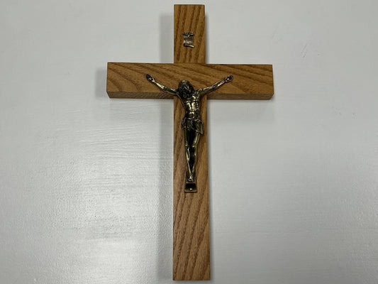 Handmade medium wood crucifix