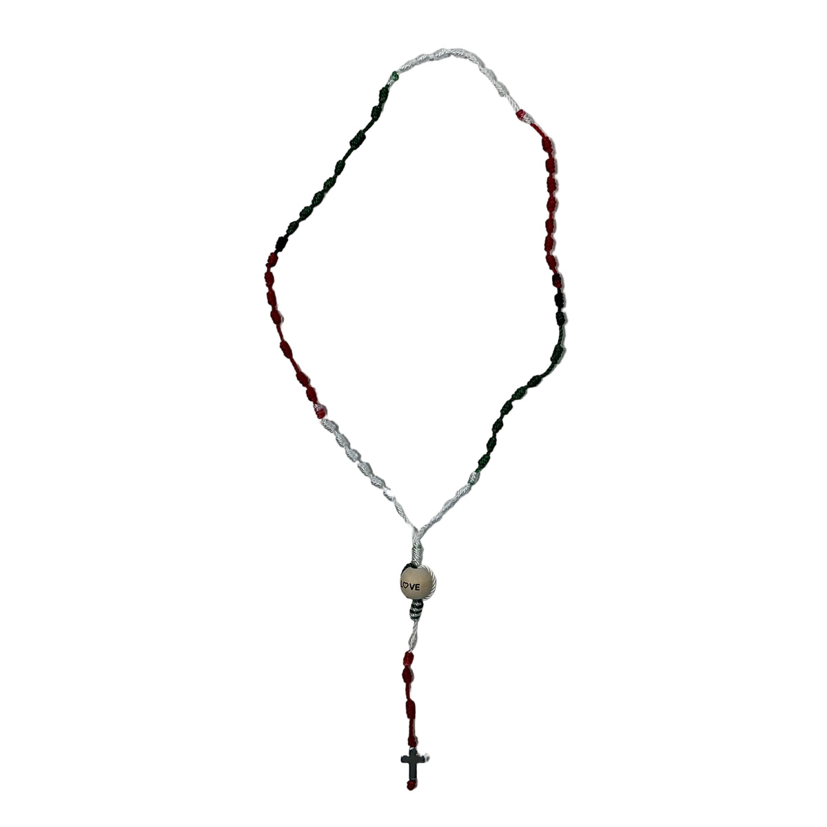 Handmade Knotted Rosary (Christmas)