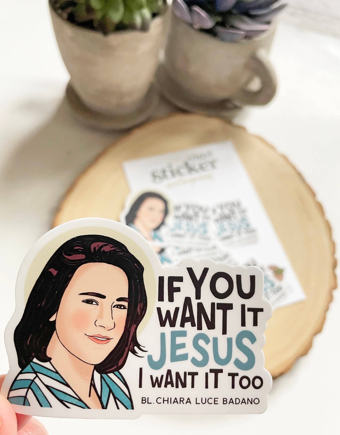 Bl. Chiara Luce Badano Waterproof Sticker I Catholic Gift