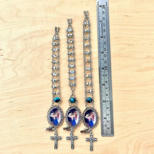 Silver Madonna Prayer Bracelet