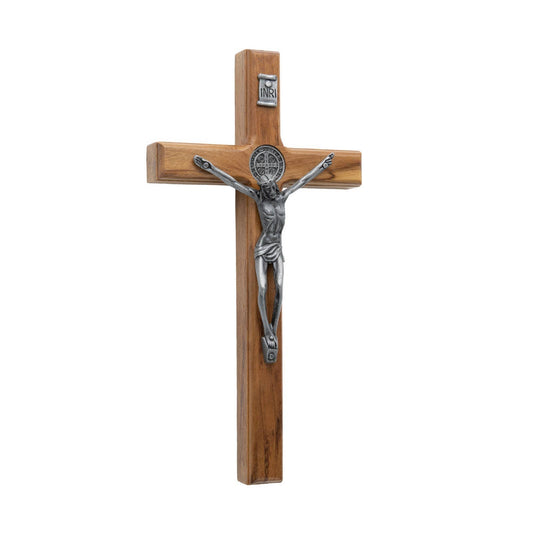 Wall Cross - St. Benedict Wooden 7.5"