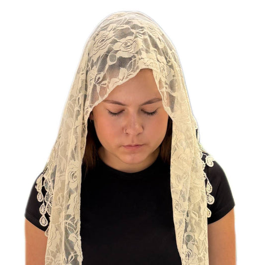 Veil ~ St. Claire of Assisi - Cream