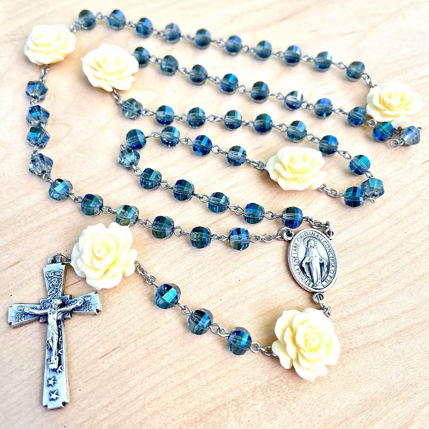 Madonna and Roses Rosary