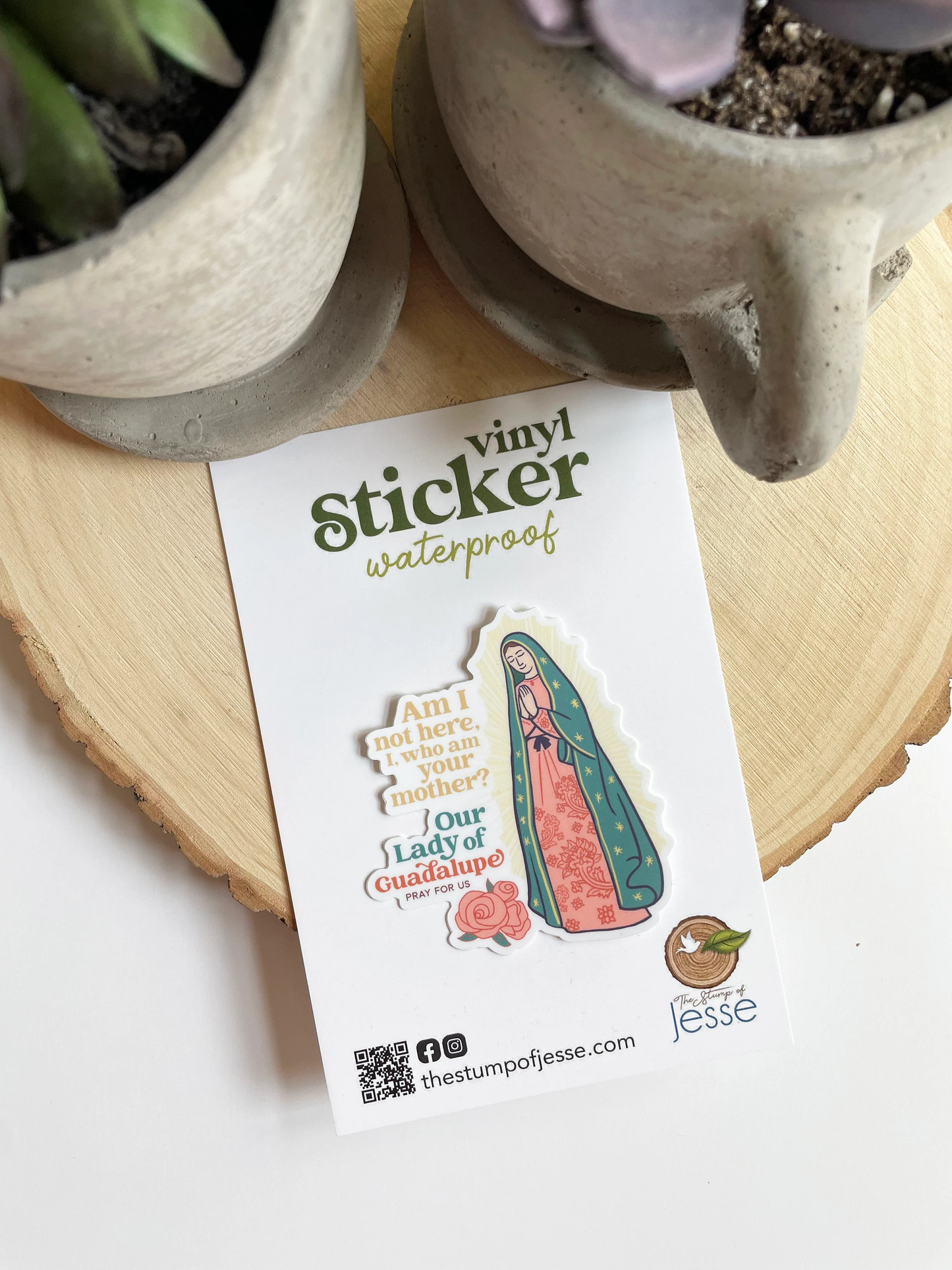 Our Lady of Guadalupe Waterproof Vinyl Sticker