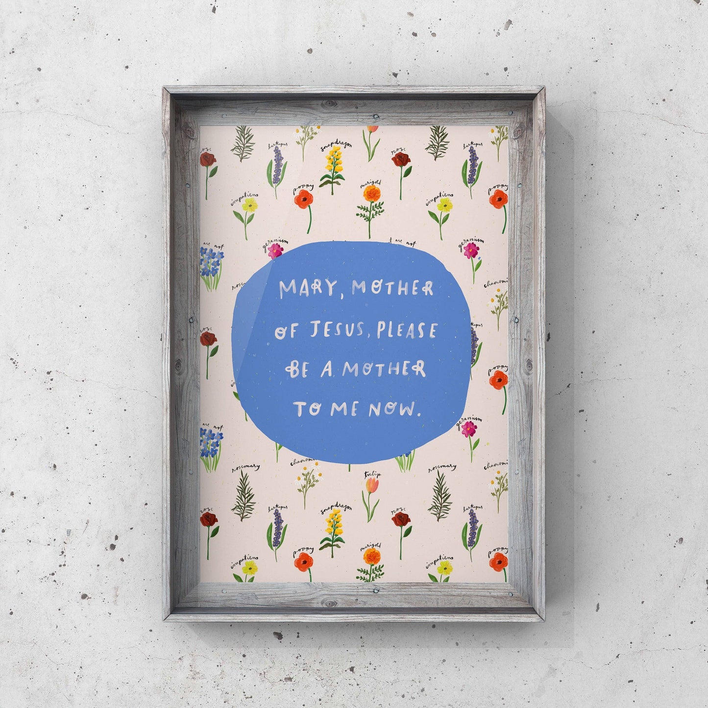 Mother of Jesus Fine Art Print 8x10