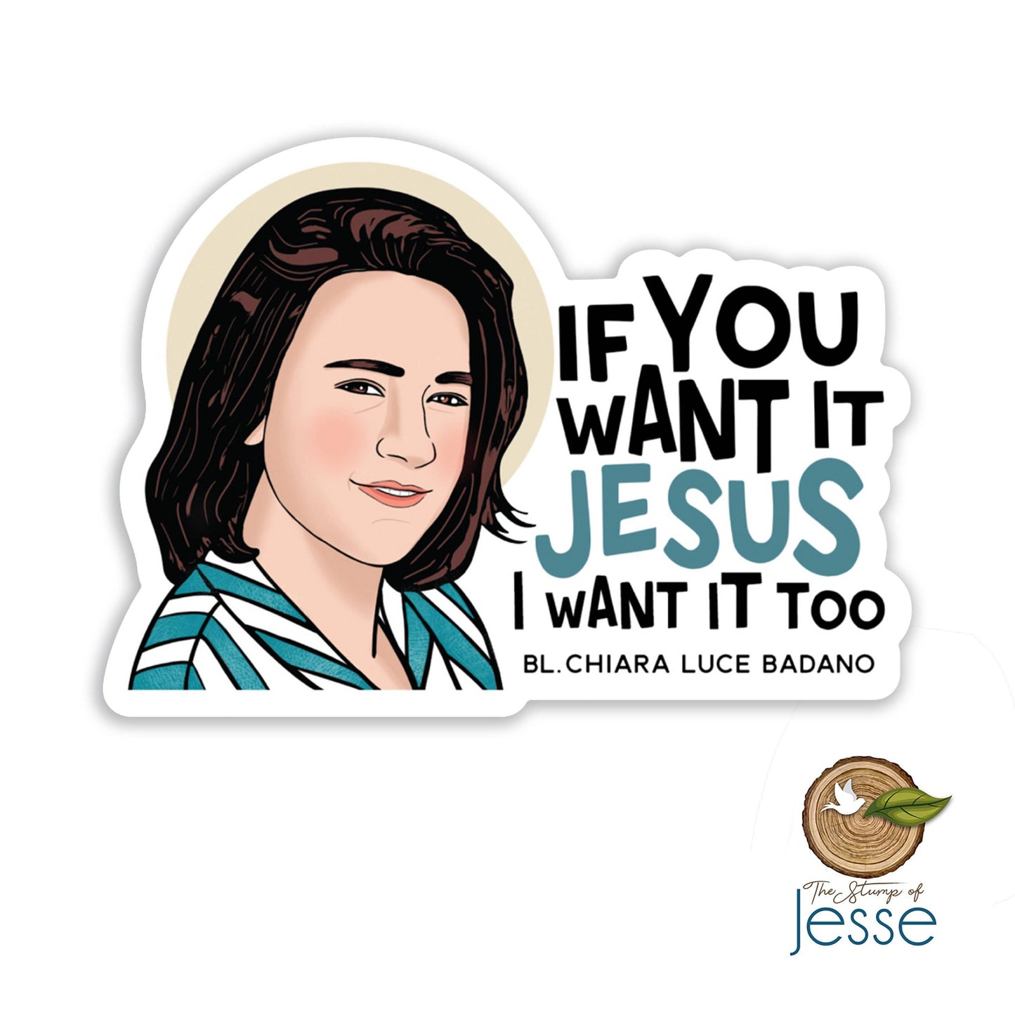 Bl. Chiara Luce Badano Waterproof Sticker I Catholic Gift