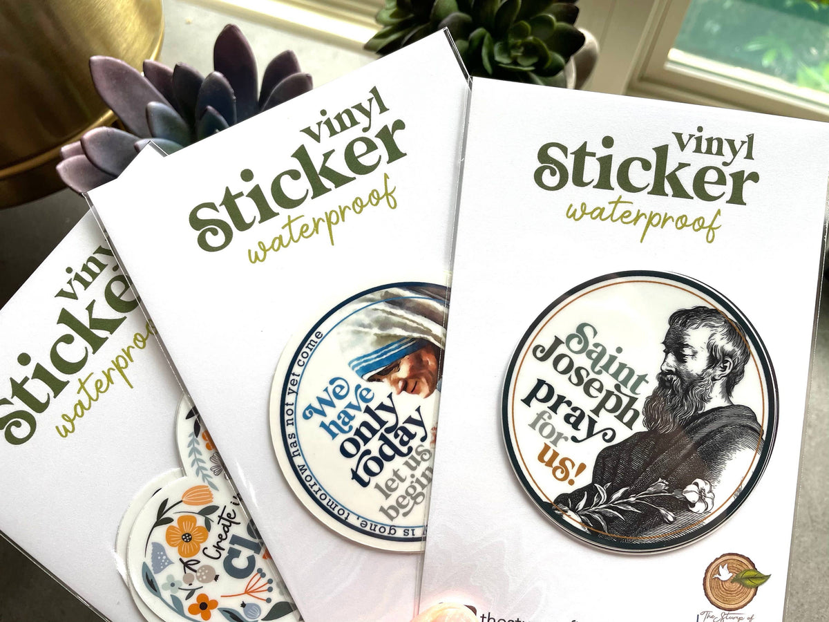St. Joan of Arc Sticker Waterproof Catholic Sticker