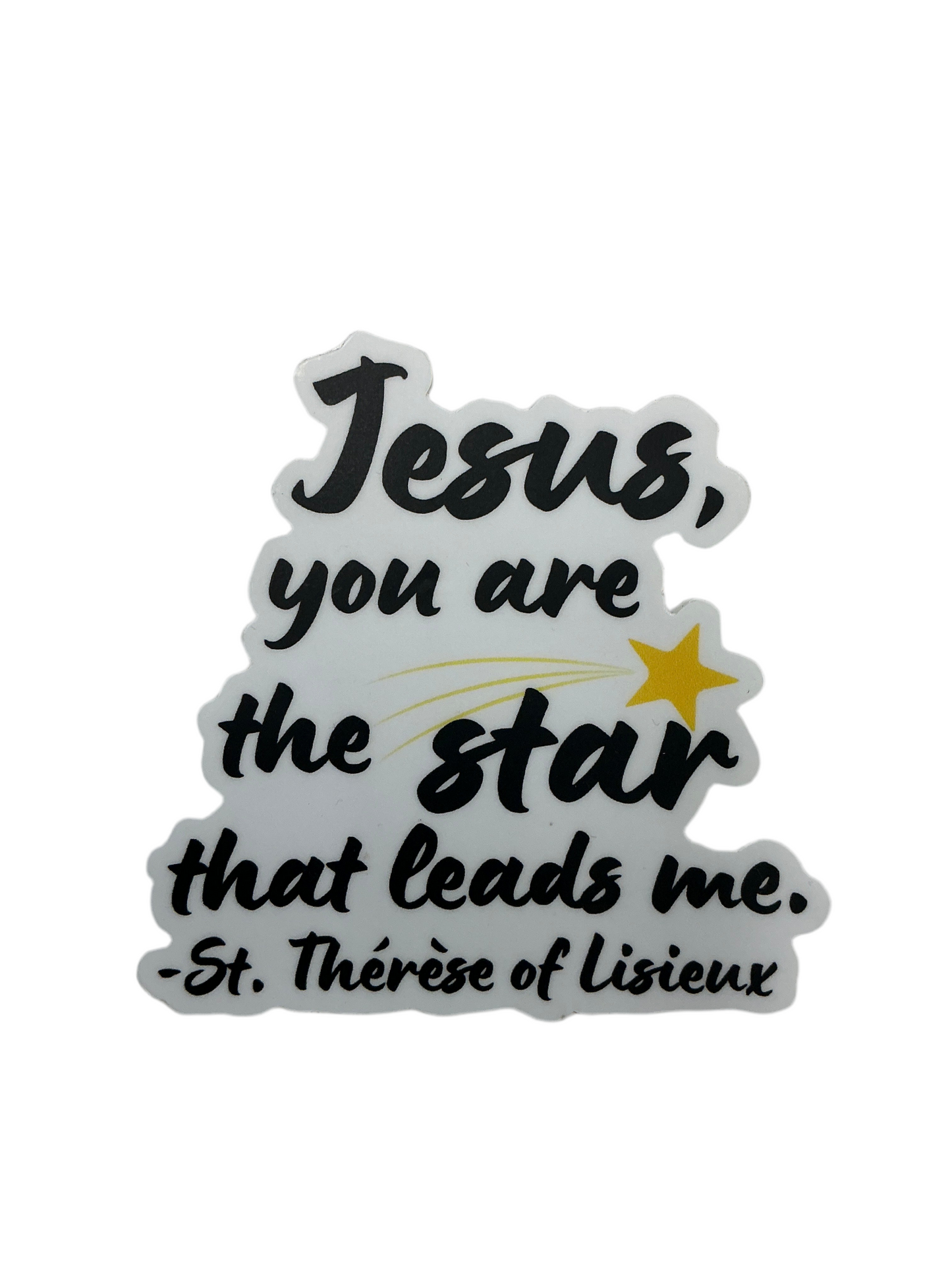 St Therese star sticker