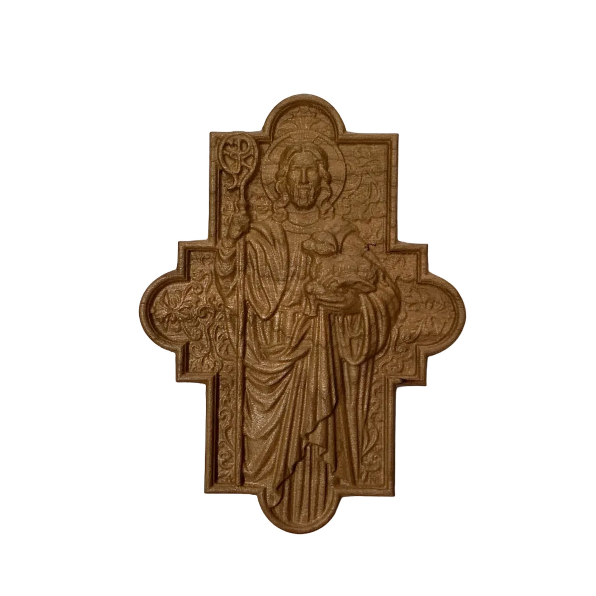 "The Good Shepherd" Carving