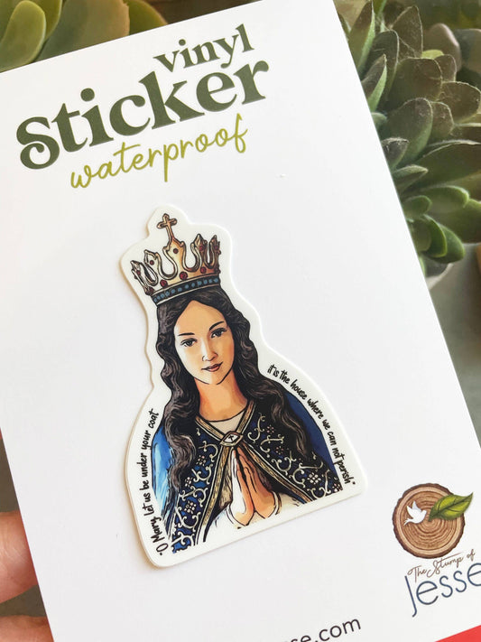 Blessed Virgin Mary Catholic Sticker