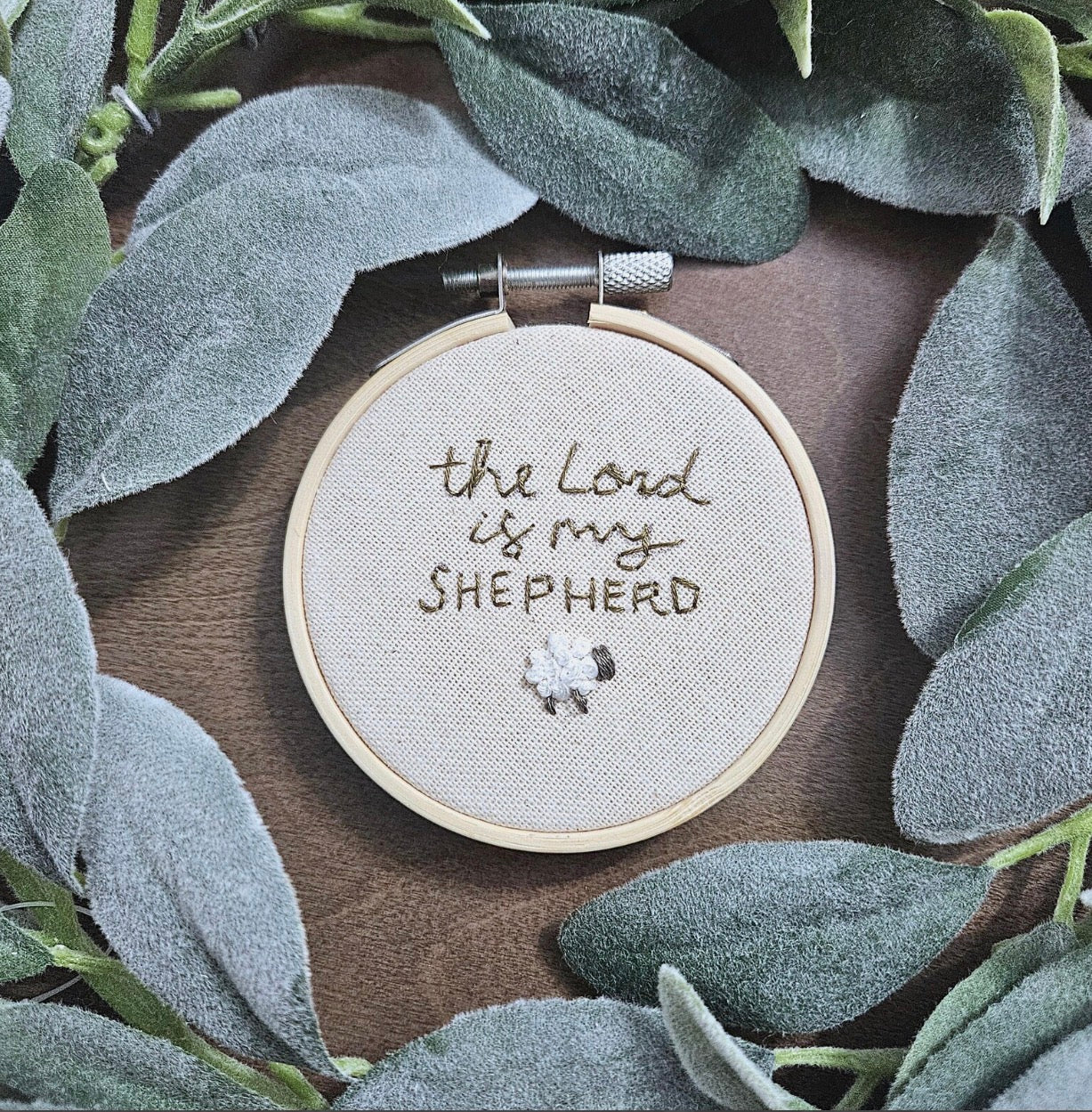 The Lord is My Shepherd Embroidery
