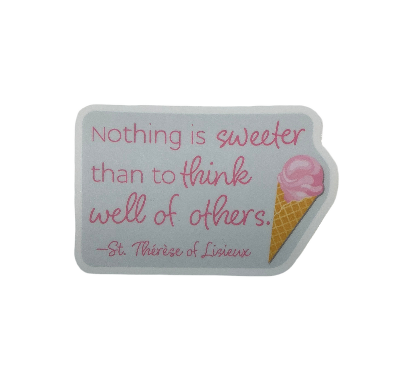 St Therese sweet sticker