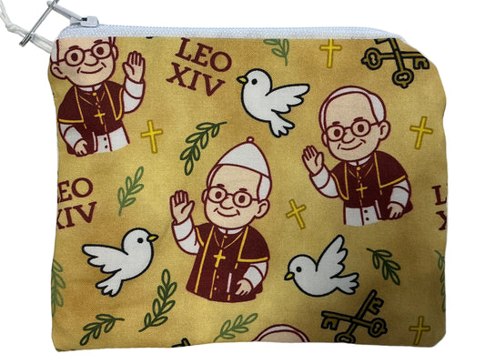Pope Leo XIV Rosary Pouch