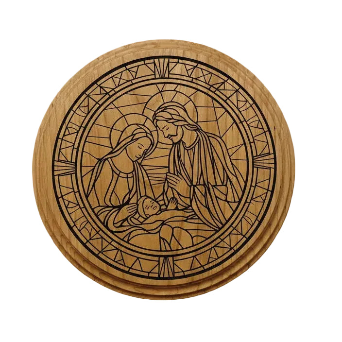 Holy Family wooden sign