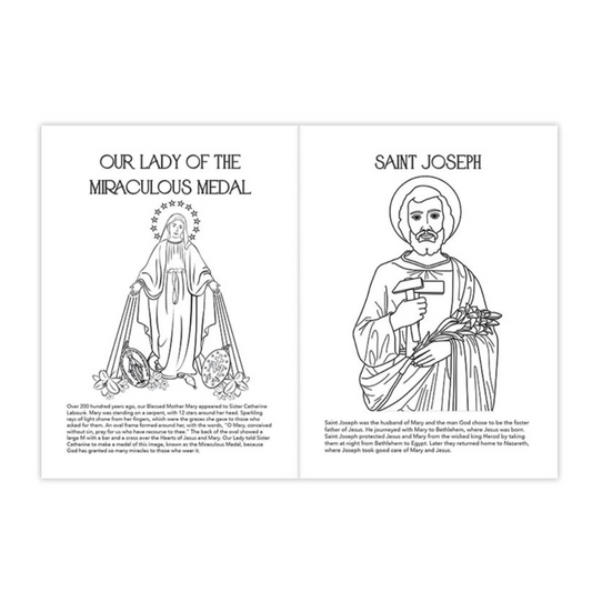 Website page with religious images and promotional banner on a white background