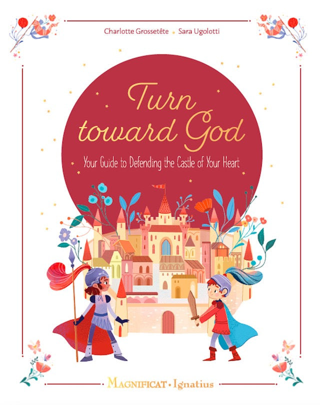 Book cover with two children holding hands in front of a castle, titled 'Turn Toward God'.