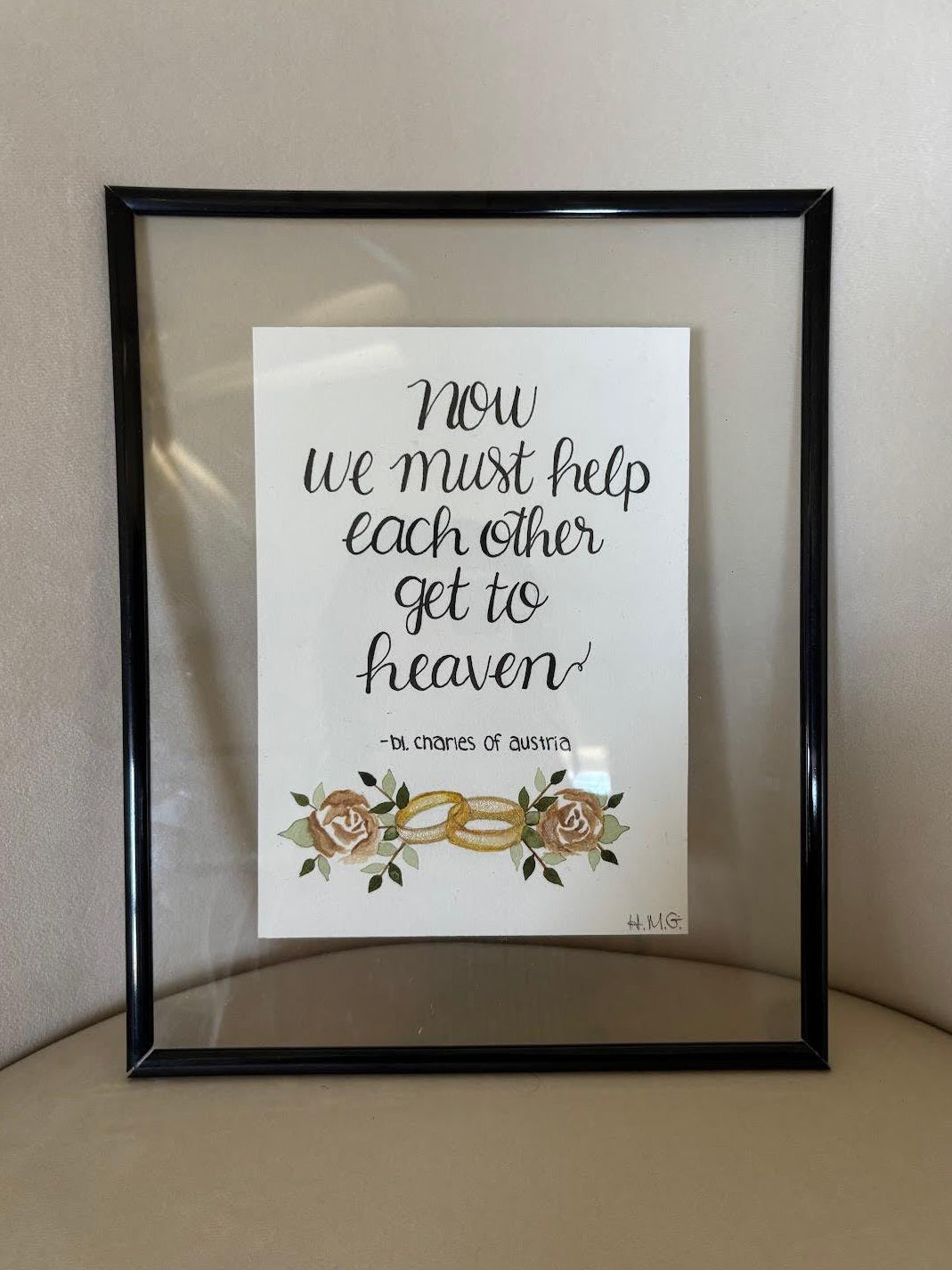 Now we must help each other get to heaven