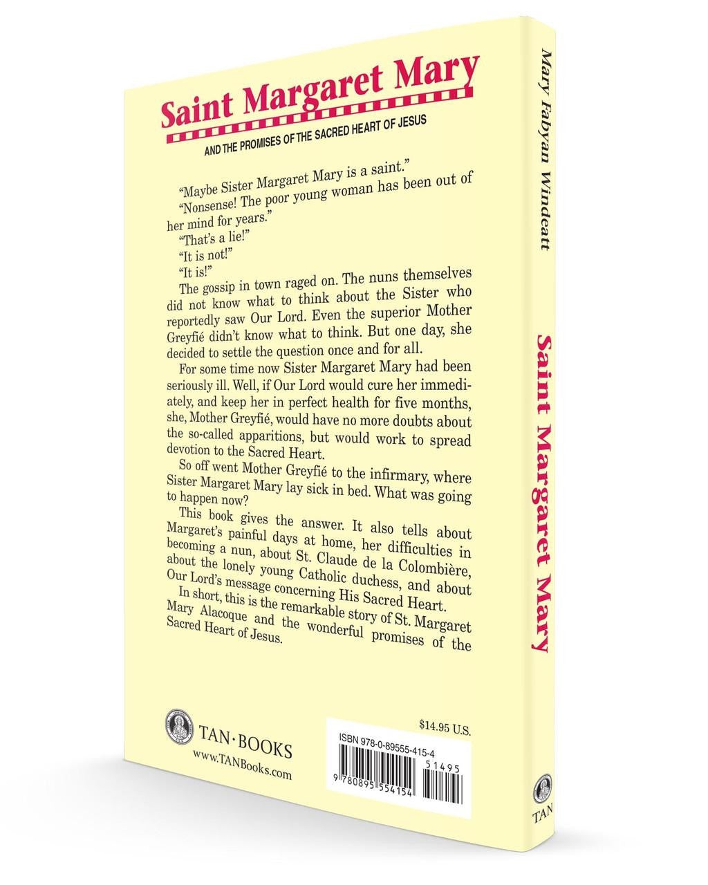Book cover of 'Saint Margaret Mary' by Tan Books on a white background