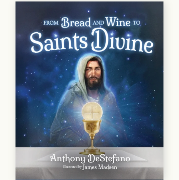 Product page for 'From Bread and Wine to Saints Divine'  with a book cover displayed.