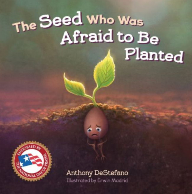 Book cover of a seed beginning to sprout