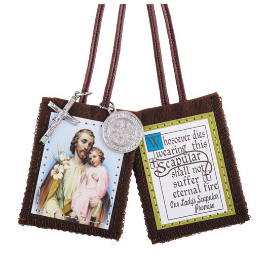St. Joseph Scapular with Medals