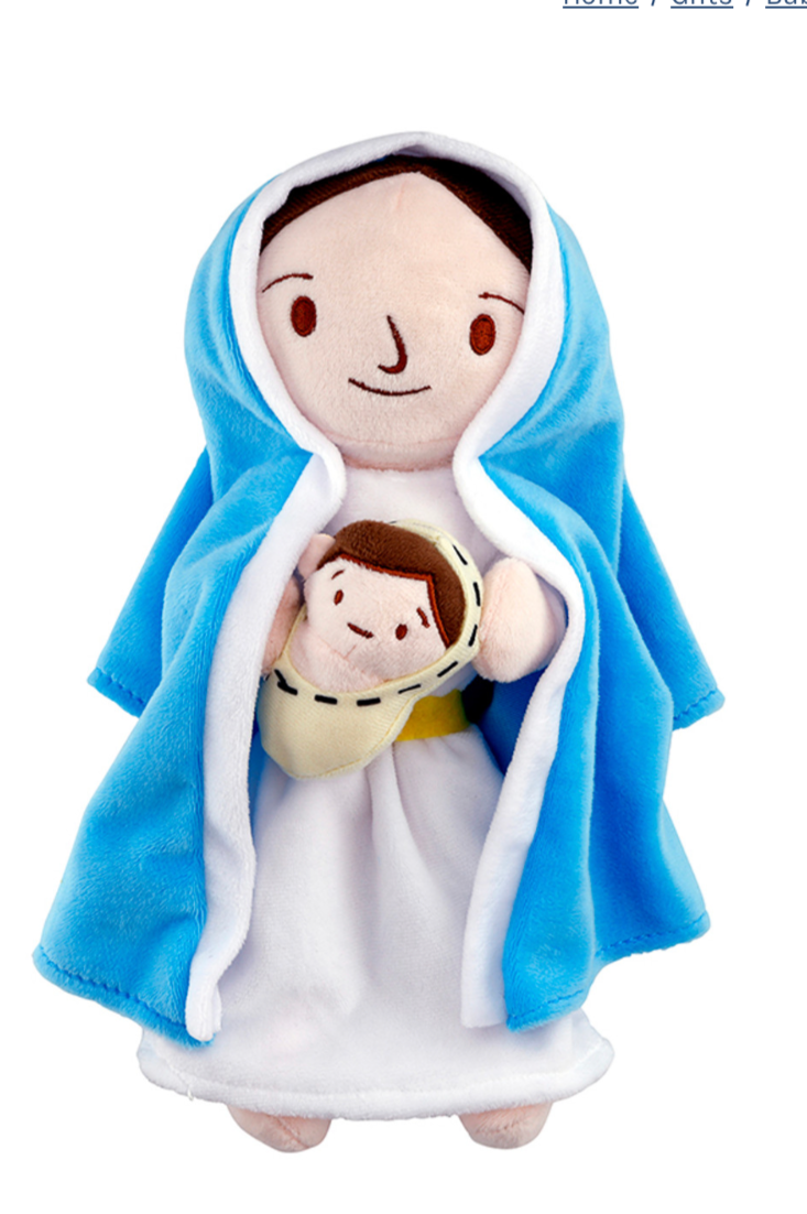 Plush Mary and Infant Jesus Doll