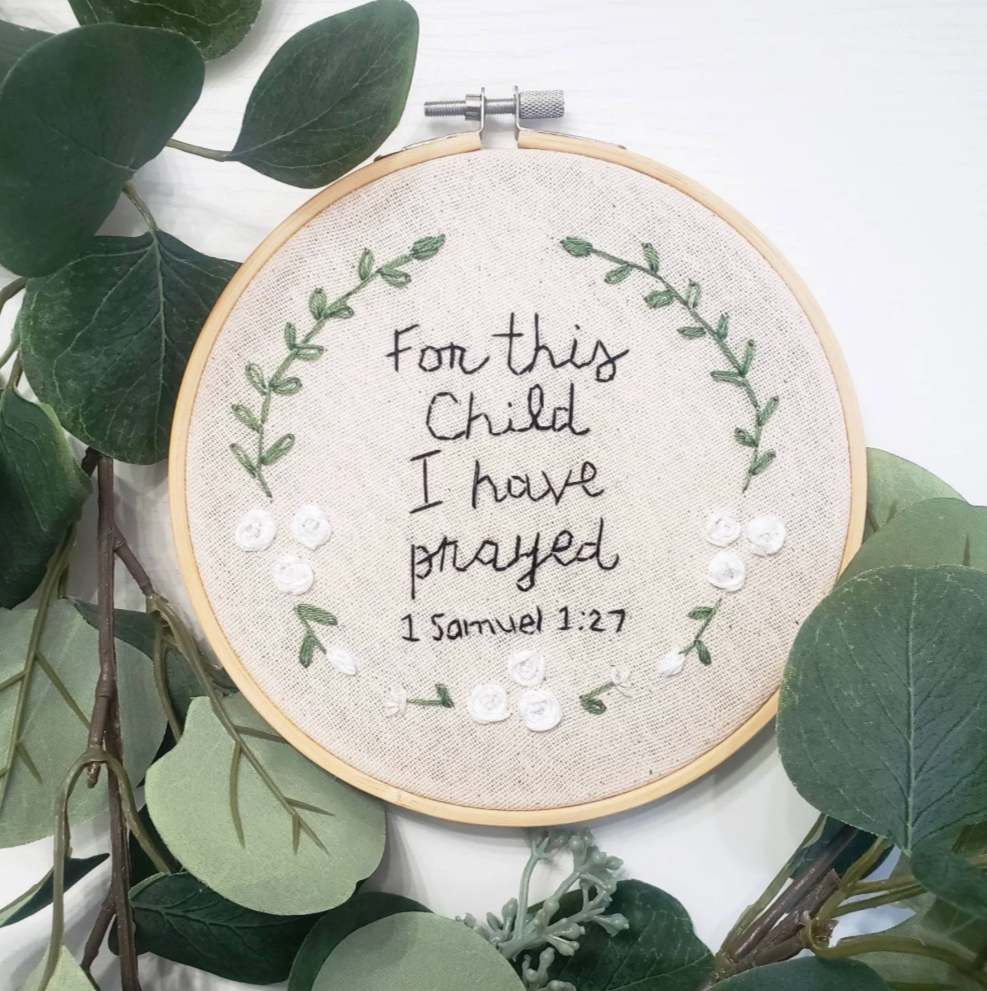 For This Child Embroidery