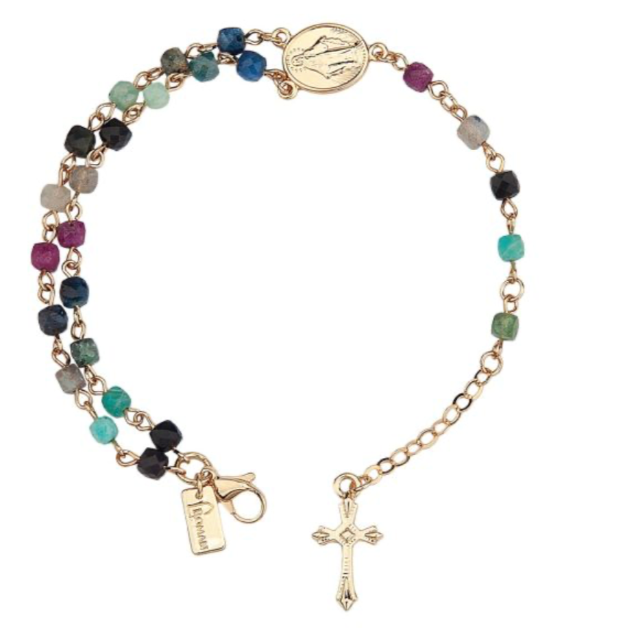 Multi-Colored Rosary Bracelet