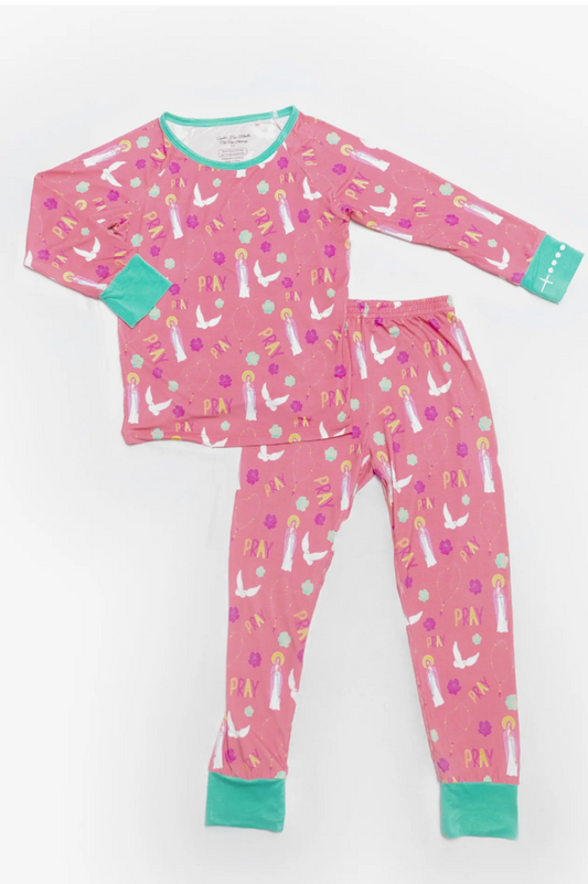 Pray Two Piece Kids Pajamas