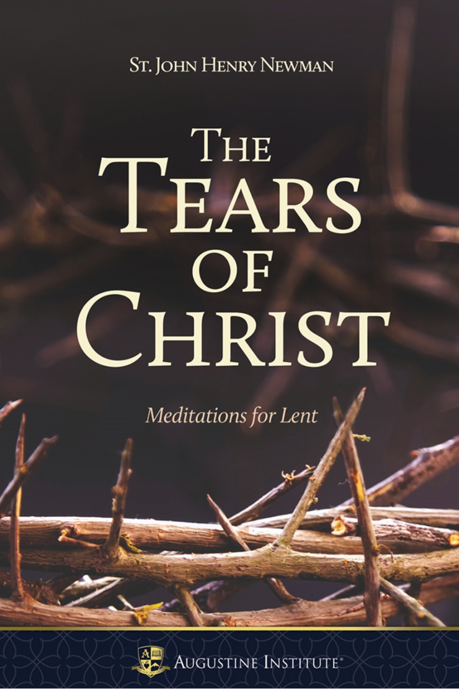 Book cover of 'The Tears of Christ' with a dark background and cross.
