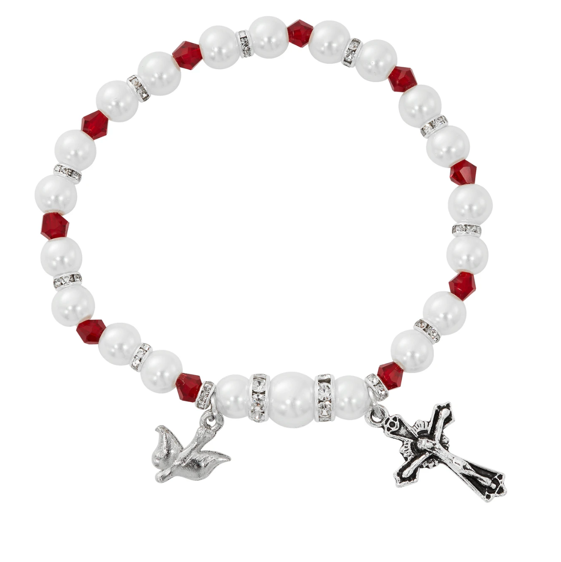 Garnet Holy Spirit Stretch Bracelet