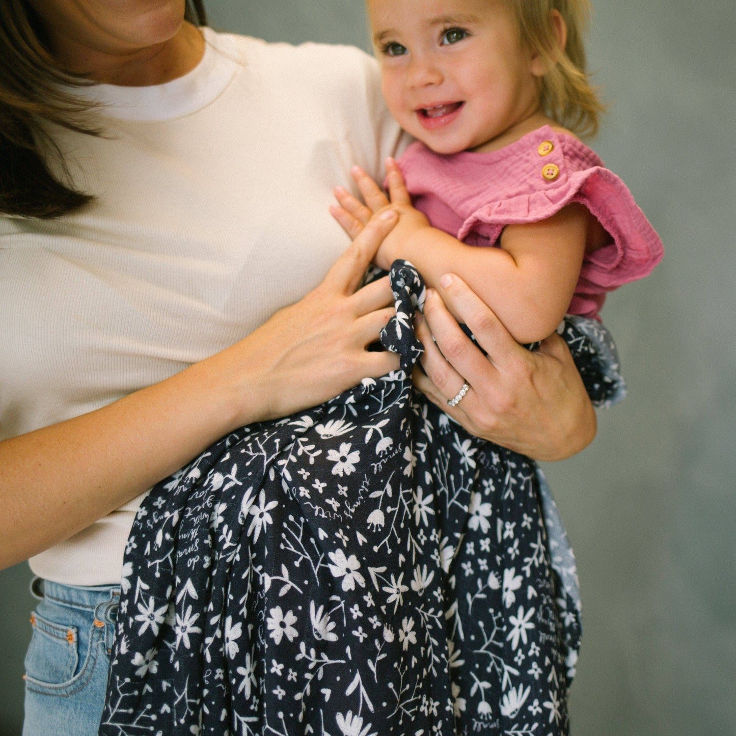 Mother Teresa Small Things Great Love- Catholic Baby Muslin Blanket Swaddle