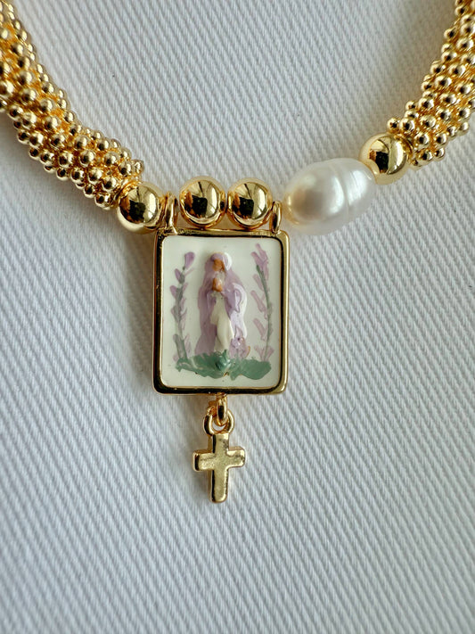 Our Lady in Lavender Bracelet