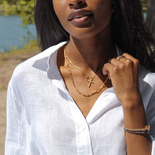 Walk By Faith Necklace - Gold Plated