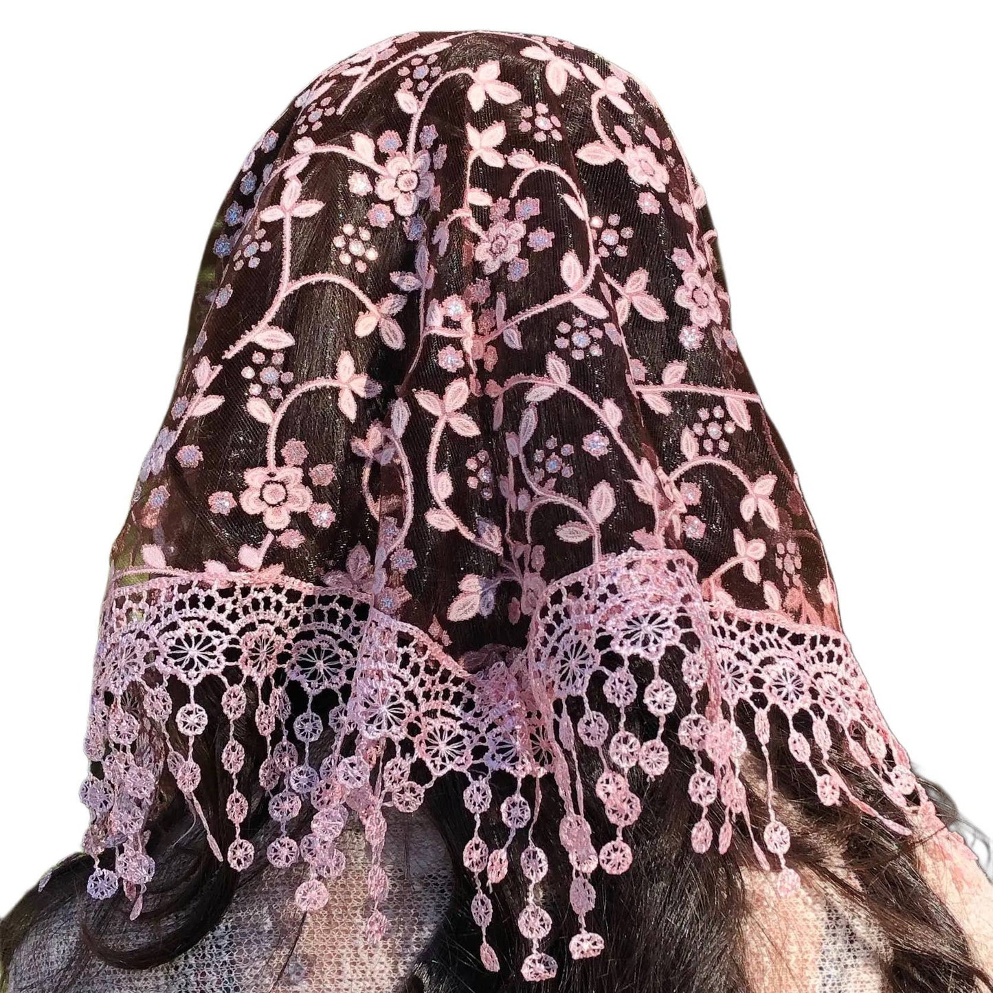 Veil ~ Cherry Blossom - Burgundy