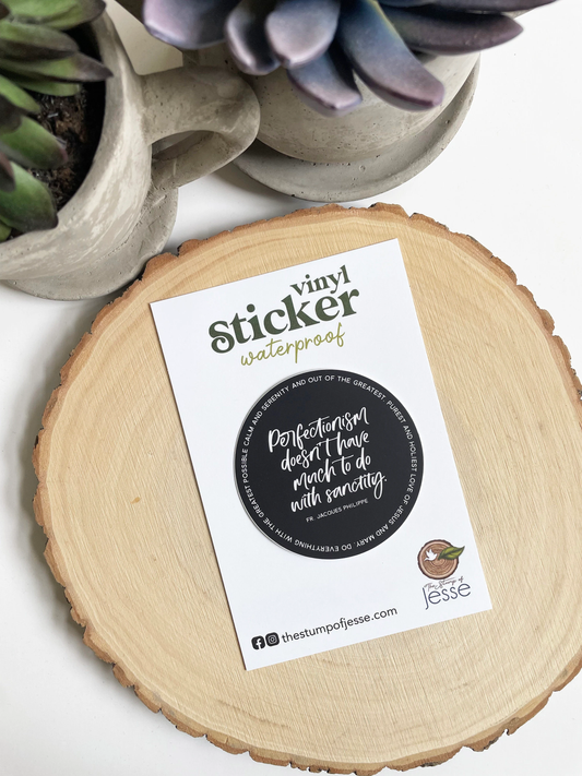 Perfectionism Fr. Jacques Philippe Sticker