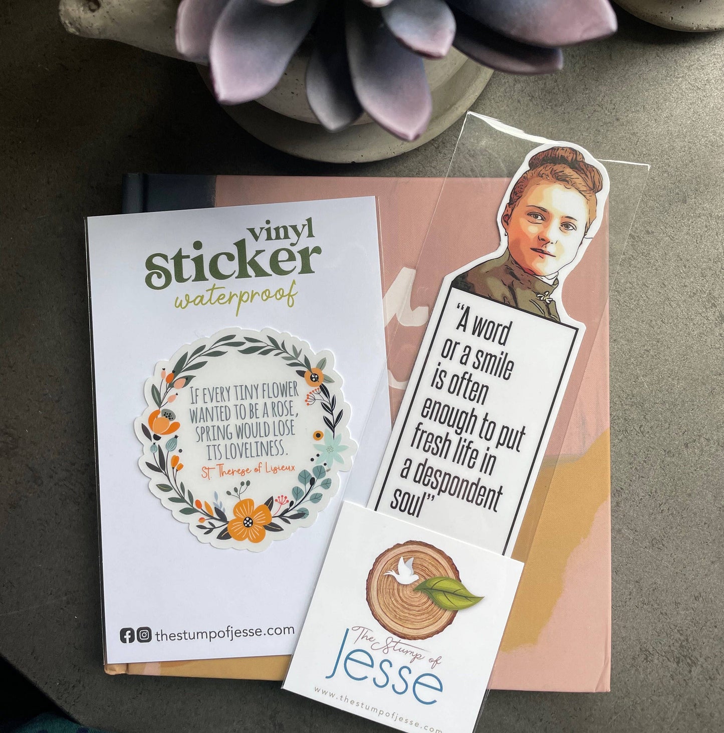 St. Therese of Lisieux Waterproof Catholic Sticker