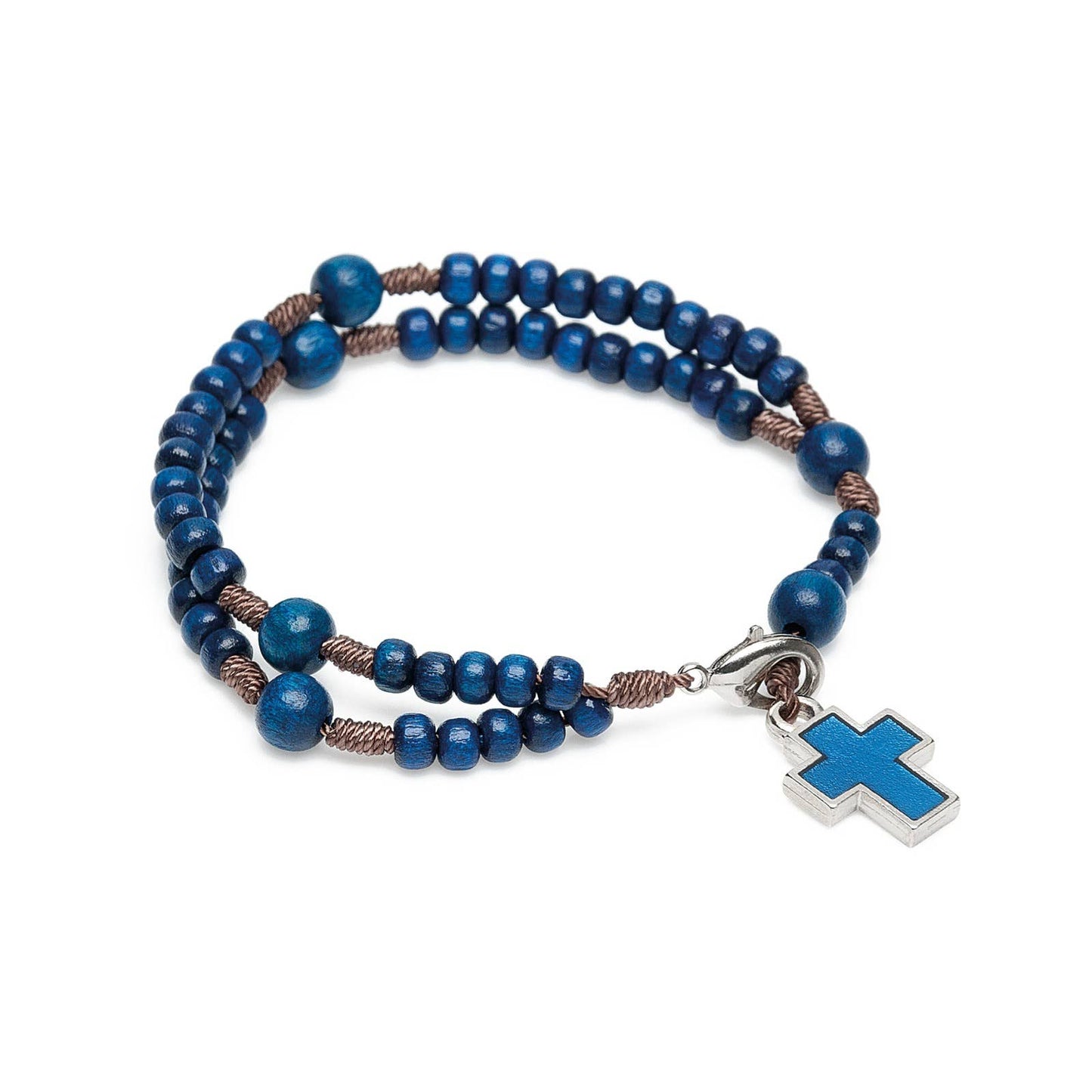 Child's Rosary Bracelet  8" - BLUE