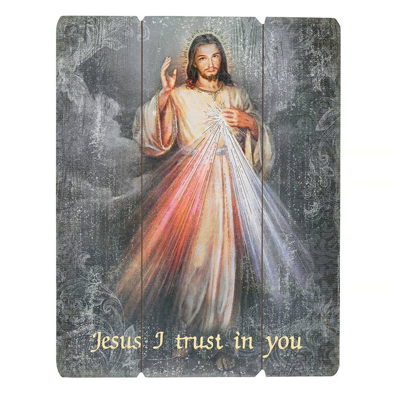 15" Plaque Divine Mercy
