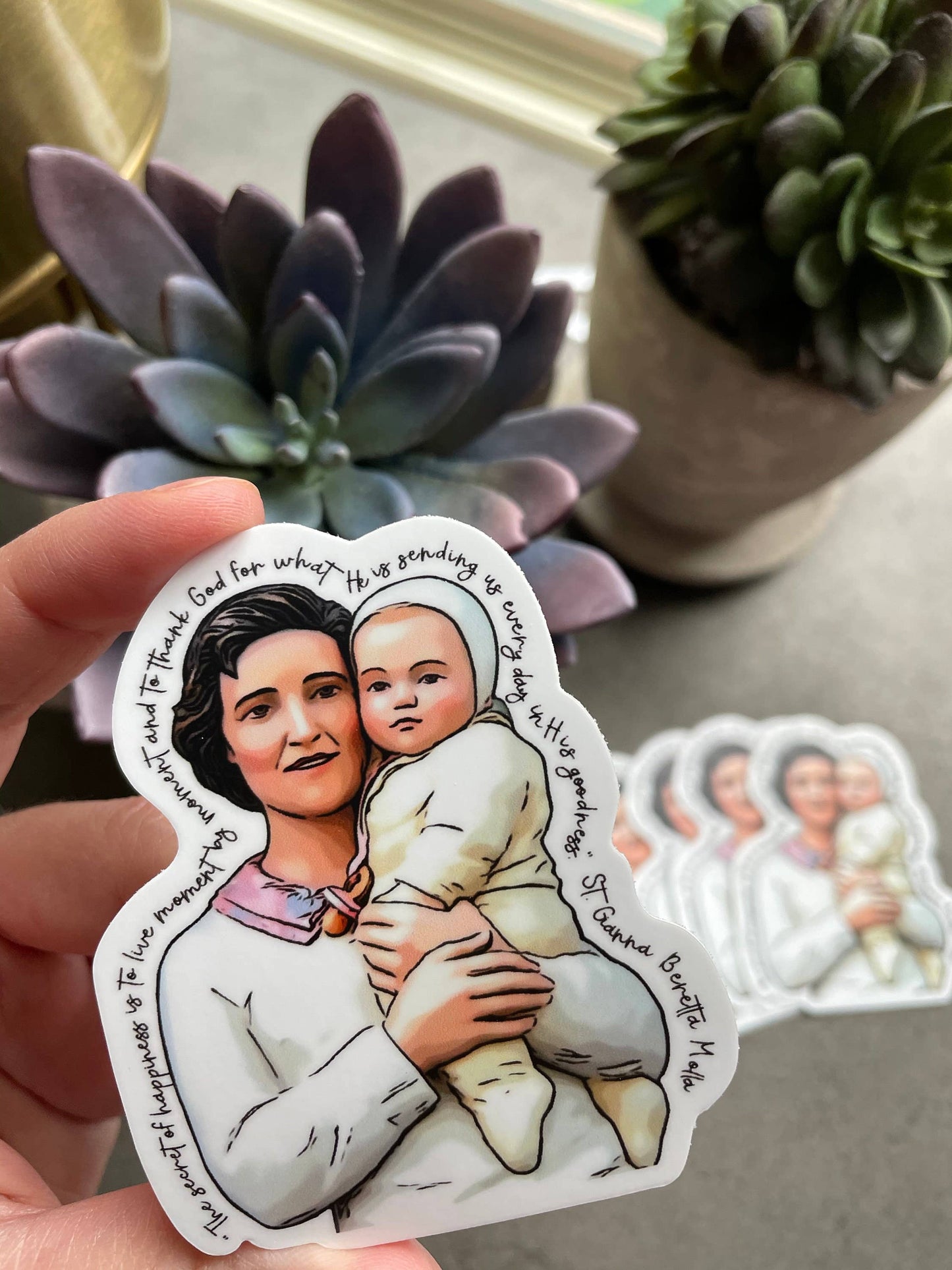 Saint Gianna Beretta Molla Catholic Sticker