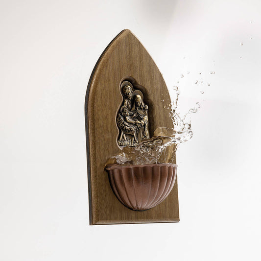 Holy Water Font - Holy Family 7"