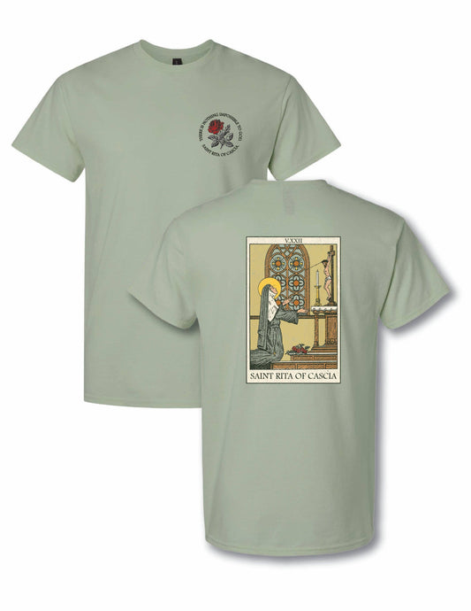 Saint Rita of Cascia | There is Nothing Impossible to God Tee- Religious Unisex Graphic T-Shirt