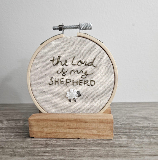 The Lord is My Shepherd Embroidery