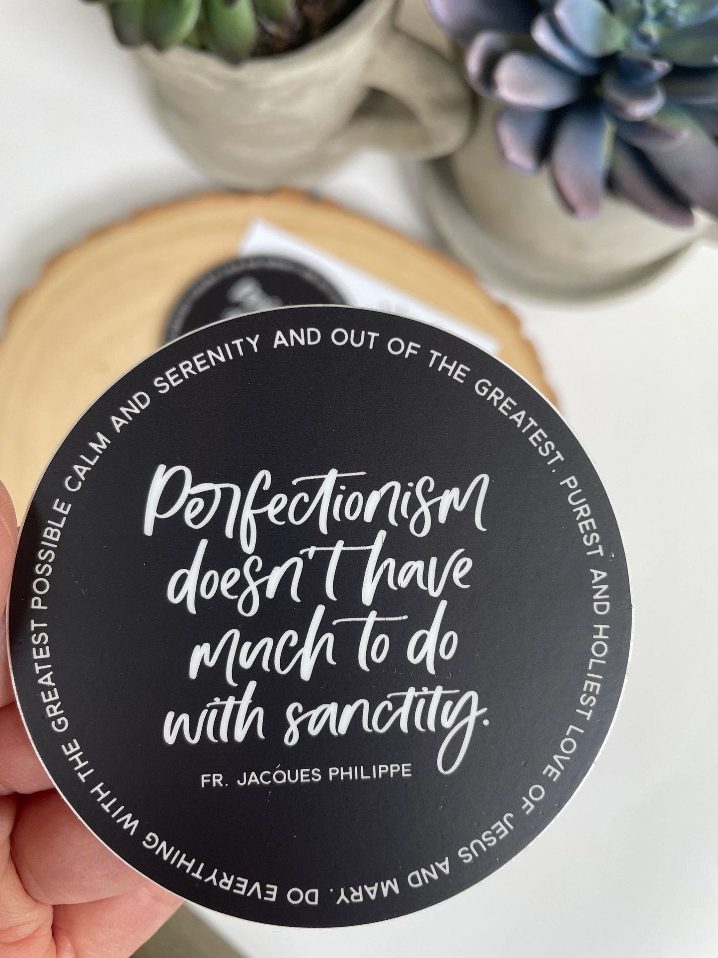 Perfectionism Fr. Jacques Philippe Sticker
