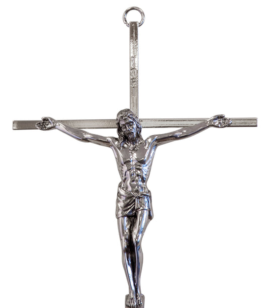 Silver-Tone Wall Crucifix