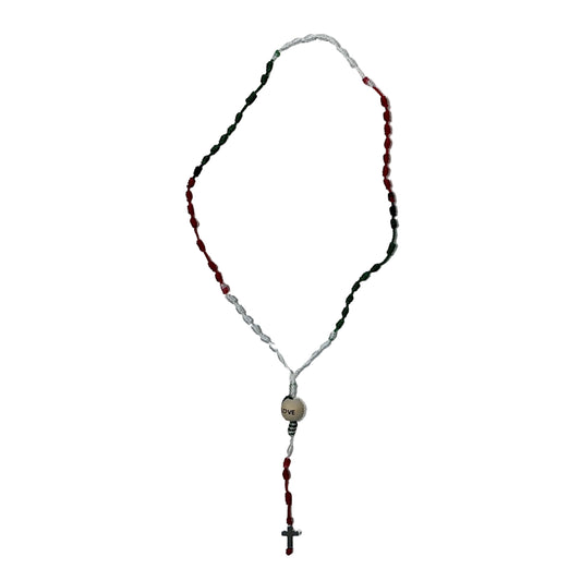 Handmade Knotted Rosary (Christmas)